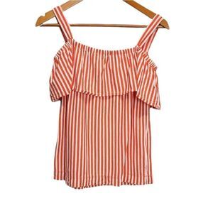 J.Crew Women's Striped Off Shoulder Top Size XXS
